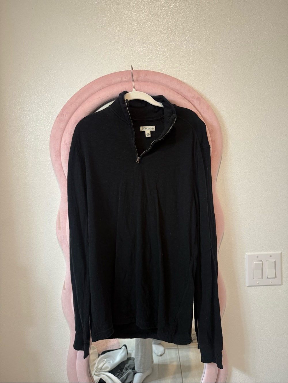 J. Crew Black Half-Zip Men's Sweater